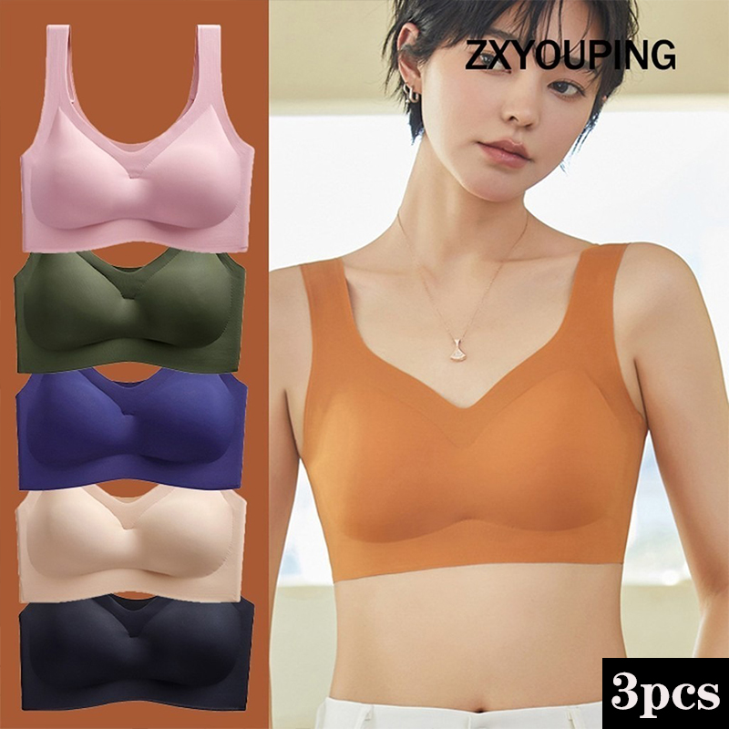 3PCS Sexy Sports Bra Seamless  - Underwire Bra Padded recension och pris