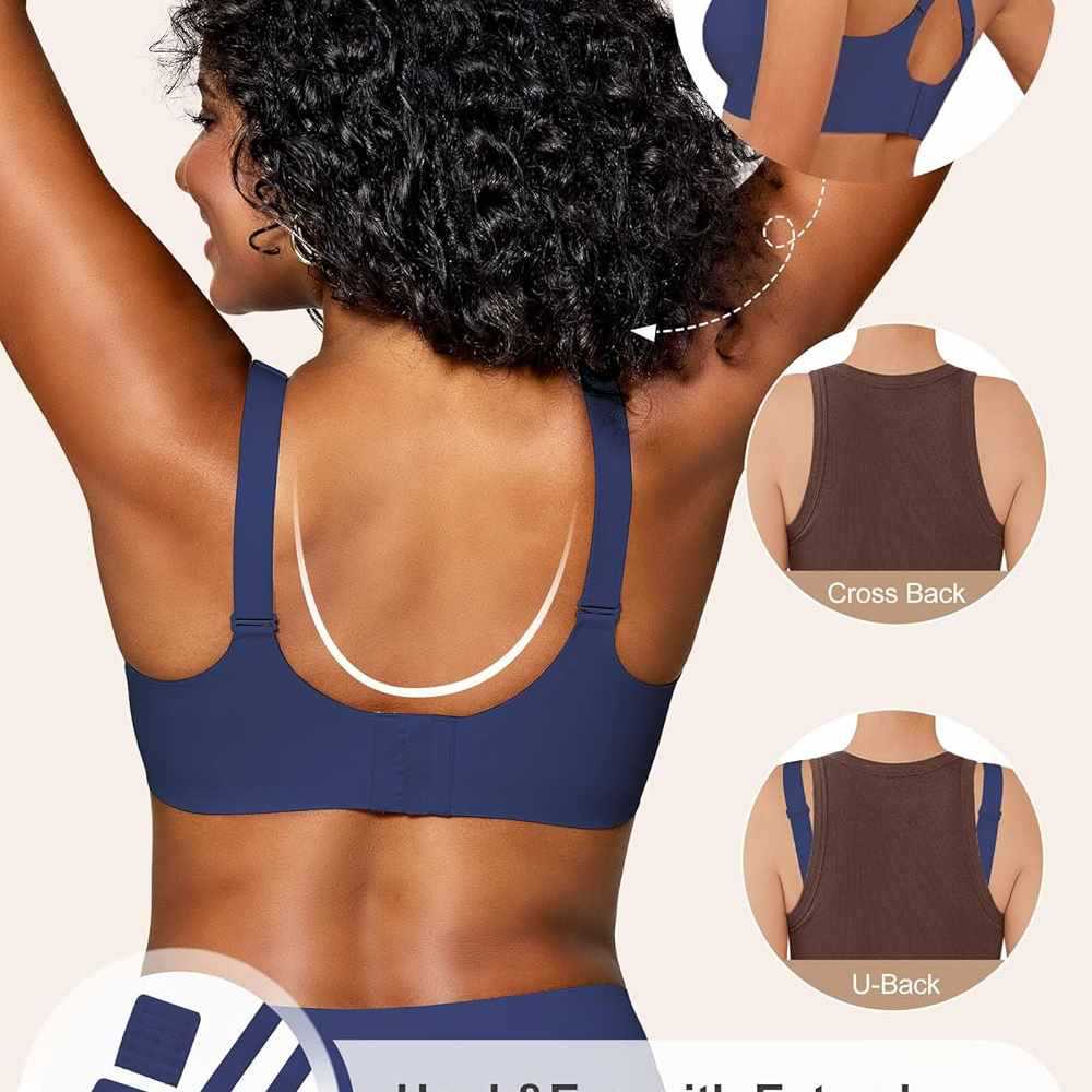 Women's Seamless Wire-free Bra - Plunge Bra Push Up recension och pris