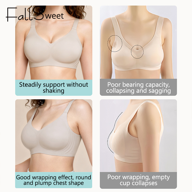 FallSweet Women Push-Up Seamle - Mastectomy Bra Pocket recension och pris
