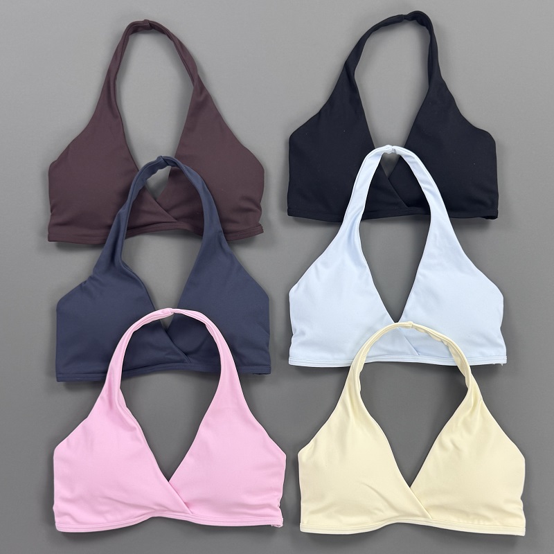 Gym Top Women Halter Neck Spor - Sports Bra Racerback recension och pris