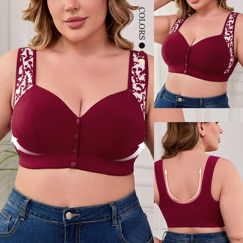 XL-7XL Plus Size Front Buckle  - Wirefree Bra Comfort recension och pris